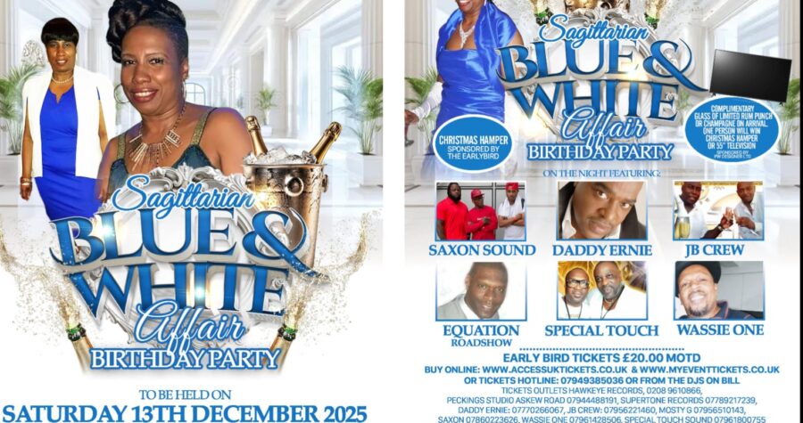Birthday party and live music event artwork
